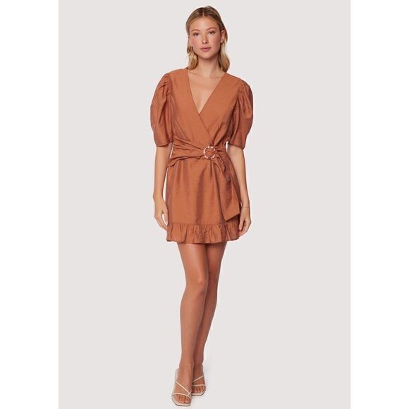 Lost & Wander Pacific Grove Mini Dress in Brown, Size XS - Picture 5 of 16